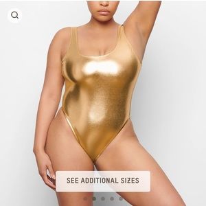 SKIMS GOLD Metallic One Piece